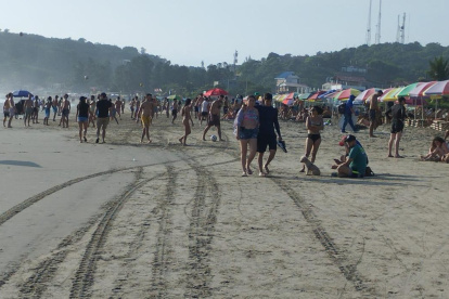 Turistas se sienten tranquilos gracias a los controles policiales.