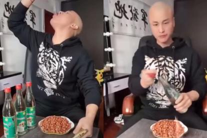 Brother Three Thousand durante el reto que luego le causó la muerte.