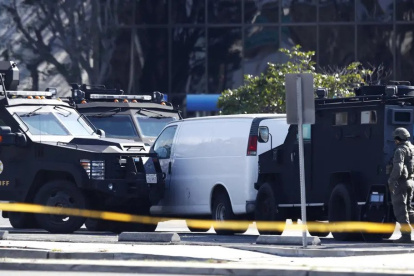 Fotografía de archivo de la escena de un tiroteo en Estados Unidos.
