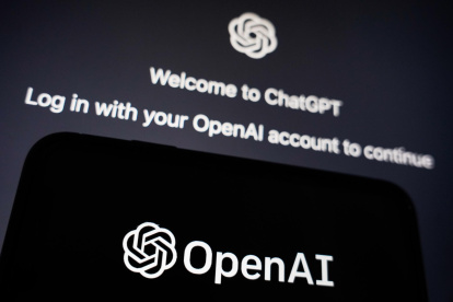 Fotografía de archivo, tomada el pasado 9 de marzo, en la que se registró el logo de la compañía OpenAI, desarrolladora del popular chatbot con inteligencia artificial ChatGPT.