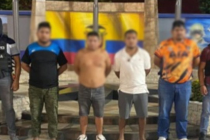 Cuatro sujetos fueron capturados tras el operativo