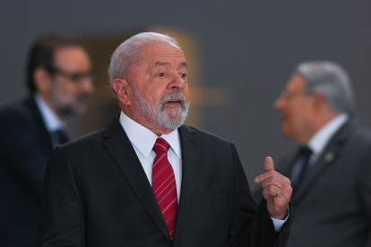 El presidente de Brasil, Luiz Inácio Lula da Silva,  habla sobre el tema de educación