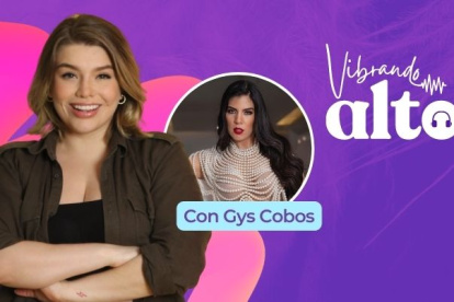 Gys Cobos en un episodio de Vibrando Alto.