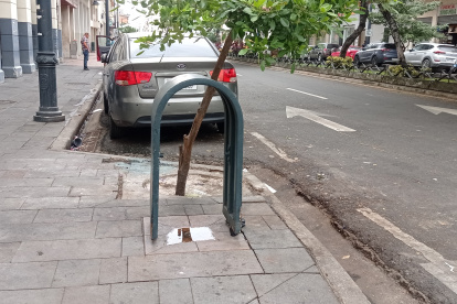 El tacho de basura desapareció en la esquina de Chimborazo y Sucre.