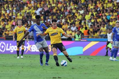 Gaibor tuvo complicaciones para acceder al área rival.