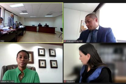 Diligencia. La audiencia se realizó este lunes 5 de junio de 2023.