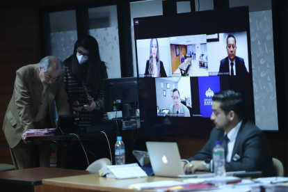 Audiencia. En la Corte Nacional de Justicia, la fiscal Diana Salazar relató el testimonio.
