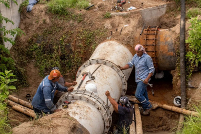 Hecho. Aguapen apunta al daño al tipo de labor que se hizo, pero la ciudadanía denuncia que no es la primera vez.