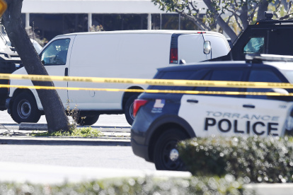 Fotografía de archivo de la escena de un tiroteo masivo en Estados Unidos.