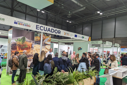 El stand de Ecuador fue uno de los más visitados en la Feria Organic Food y Eco Living. España se encuentra en el top 5 de países a los que Ecuador exporta mercancías.