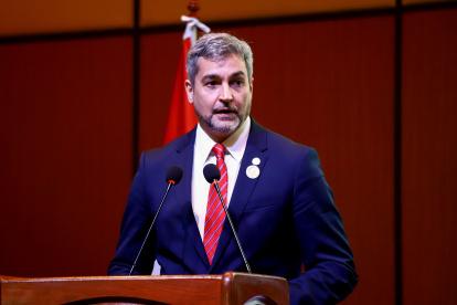 Mario Abdo Benítez, presidente de Paraguay, en una fotografía de archivo.