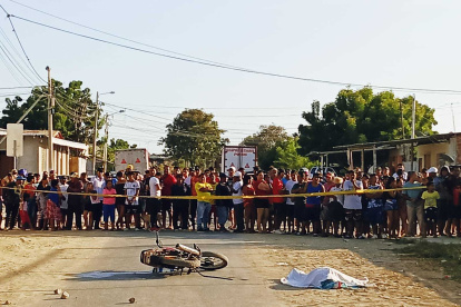 Marco González Orozco se movilizaba en esta motocicleta, cuando lo mataron.