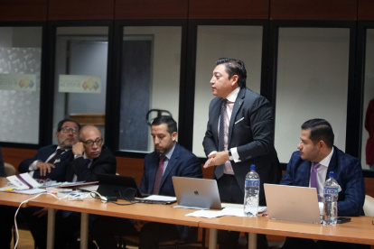 Patrocinio. David Meza es el defensor del expresidente Lenín Moreno.