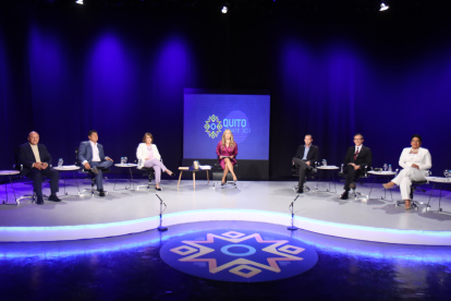 Antecedente. Uno de los debates de las elecciones locales de febrero.