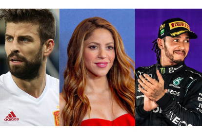 Shakira, Lewis Hamilton y Gerard Pique, ¿envueltos en un triángulo amoroso?