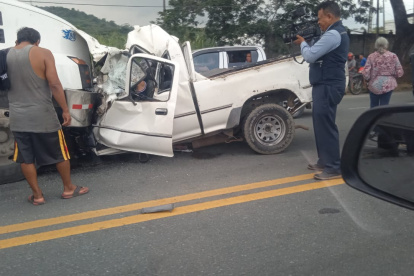 Hecho. Así quedaron los vehículos involucrados en el siniestro de tránsito.