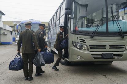 Personal. Los policías estuvieron en el Cuartel Modelo.