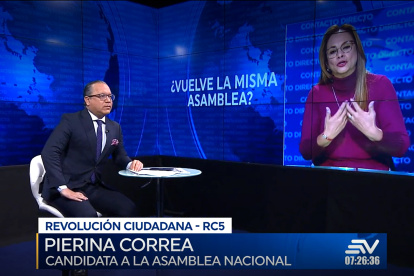 Entrevista. La exlegisladora y aspirante a retornar a la Asamblea, Pierina Correa, conversó con el periodista Lenin Artieda.