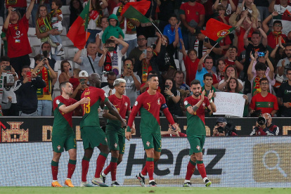 Portugal tuvo una noche deslumbrante en Lisboa.