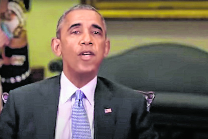 Ejemplo. Imagen de un falso video del expresidente de los Estados Unidos Barack Obama elaborado utilizando la inteligencia artificial.