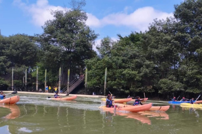 Por el Día Mundial del Refugiado hubo una competencia de integración en el Salado, el pasado 17 de junio.