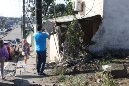 El auto accidentado, en el caso en que estaría involucrado Juan Carlos Izquierdo.