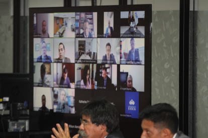 Diligencia. En la Corte Nacional de Justicia se reinstaló la audiencia por el caso de los Dhruv casi un año después.