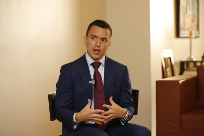 Daniel Noboa Azín, candidato a la Presidencia de la República.