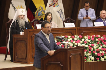 Saquicela asumió la presidencia de la Asamblea Nacional tras la destitución de Guadalupe Llori.