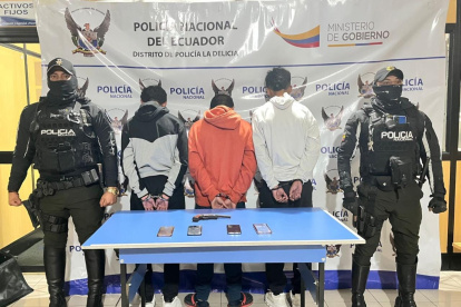 Aprehendidos. La colaboración de la ciudadanía ayudó a dar con el paradero de estos presuntos delincuentes