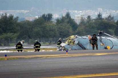 Percance. Uno de los accidentes de los helicópteros Dhruv ocurrió en la antigua Base Aérea, en el norte de Quito.