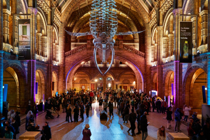 Londres. Una vista de una de las salas del museo local.