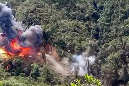 Imagen tomado de un vídeo compartido por Salvador Quishpe con el que sustenta su denuncia.