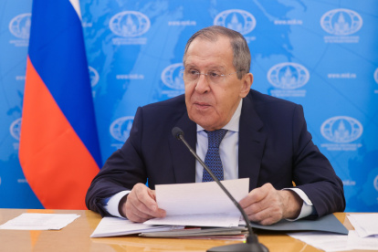 Rusia. El Ministro de Relaciones Exteriores, Sergéi Lavrov, rechazó las acciondes de los mercenarios.
