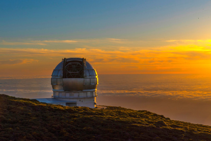 Vista del mayor telescopio del mundo, el Grantecan, en Santa Cruz de Tenerife.