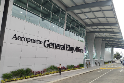 Terminal. Las instalaciones del aeropuerto General Eloy Alfaro, en la ciudad de Manta de la provincia de Manabí.