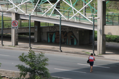 Entre las razones de los ciudadanos para no usar los pasos peatonales es la falta de garantías de seguridad en estas estructuras.
