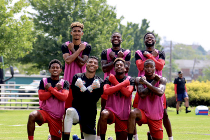 La selección panameña culminó con éxito su última práctica.