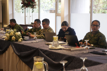 Capacitación. Delegados del Ministerio de Defensa participan en las capacitaciones que impulsa Eurofront.