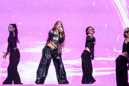 Tini en su último show en Barcelona.