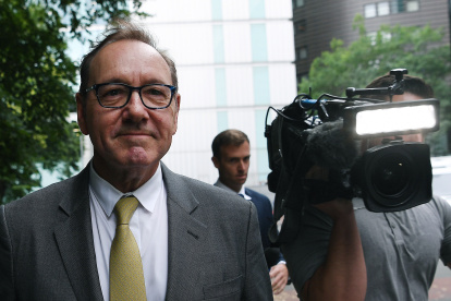 El actor a su salida del jucio el pasado viernes 30 de junio.