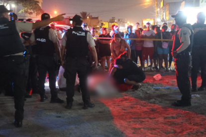 La Policía se hizo presente en el sitio.