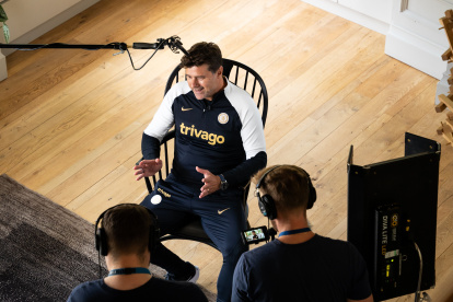 El DT argentino visitó las instalaciones del Chelsea por primera vez.