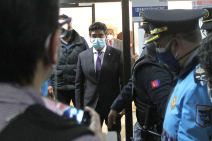 Diligencia. El exalcalde Jorge Yunda fue uno de los investigados por la Fiscalía por la compra de pruebas para detectar COVID.