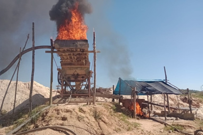 Operativo. El área desmantelada equivale a 118 canchas de fútbol.