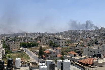 Vista general del campo de refugiados de Yenín este lunes.