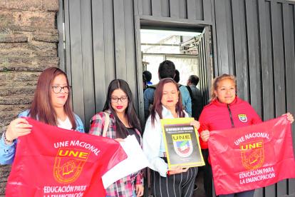 Gremios. La Unión Nacional de Educadores forma parte de la lista de sectores que esperan acciones.