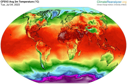 El pasado martes 4 de julio, se reportó la temperatura más alta nunca antes registrada.