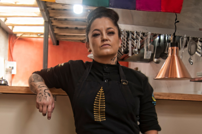 La chef Tata Rodríguez desde su restaurante "La Chichería".