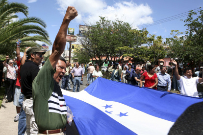 Foto referencial de la situación que se vive en Honduras